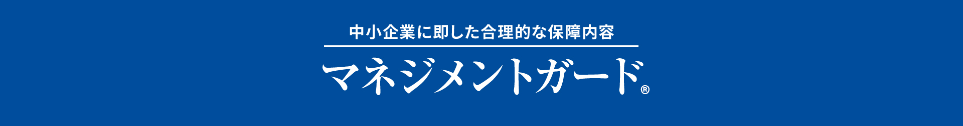 中小企業に即した合理的な補償内容｜マネジメントガード