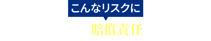 こんなリスクに｜役員個人に対する賠償責任へのそなえに