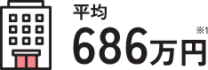 平均686万円